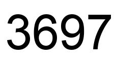 Number 3697 black image