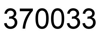Número 370033 imagen negro