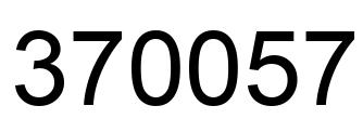 Número 370057 imagen negro