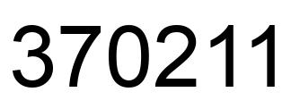 Number 370211 black image