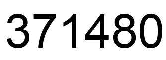 Number 371480 black image
