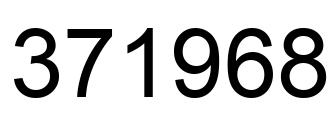 Number 371968 black image