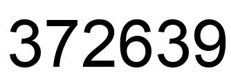 Número 372639 imagen negro