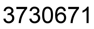 Number 3730671 black image