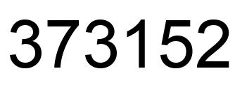 Number 373152 black image