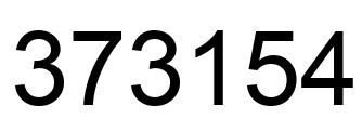 Number 373154 black image