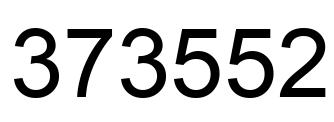 Number 373552 black image