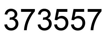 Number 373557 black image
