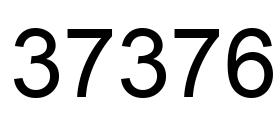 Número 37376 imagen negro