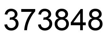 Número 373848 imagen negro