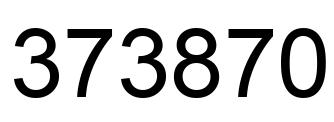 Número 373870 imagen negro