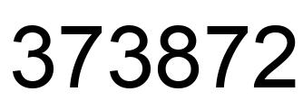 Número 373872 imagen negro