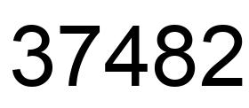 Número 37482 imagen negro