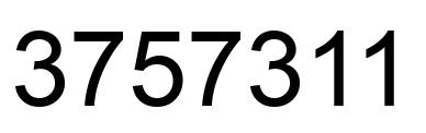 Número 3757311 imagen negro
