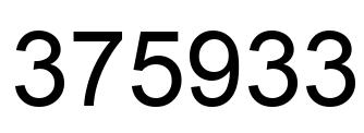 Número 375933 imagen negro