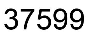 Número 37599 imagen negro