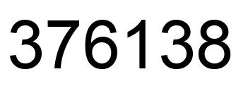 Número 376138 imagen negro