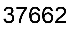 Número 37662 imagen negro
