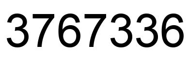Número 3767336 imagen negro