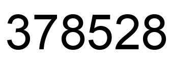 Número 378528 imagen negro