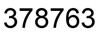 Número 378763 imagen negro