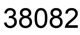 Número 38082 imagen negro