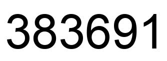 Number 383691 black image