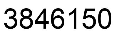 Number 3846150 black image
