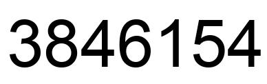 Number 3846154 black image