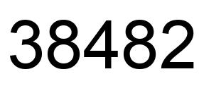 Número 38482 imagen negro