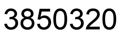 Número 3850320 imagen negro