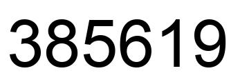 Number 385619 black image