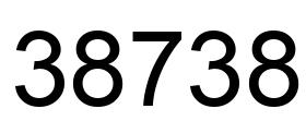 Número 38738 imagen negro