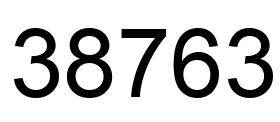 Number 38763 black image
