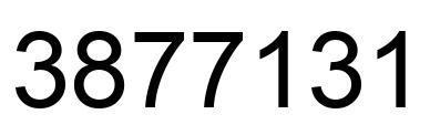 Number 3877131 black image