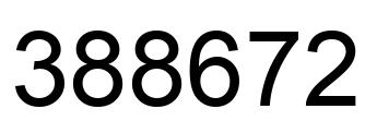 Number 388672 black image