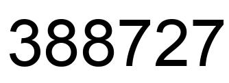 Número 388727 imagen negro