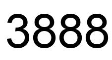 Number 3888 black image