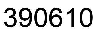 Number 390610 black image