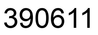 Number 390611 black image