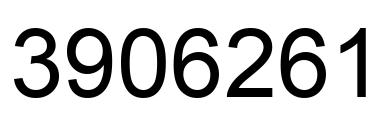Number 3906261 black image