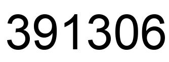 Number 391306 black image