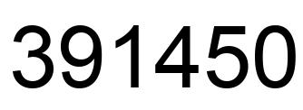 Número 391450 imagen negro