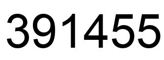 Número 391455 imagen negro