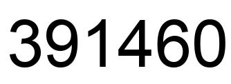 Número 391460 imagen negro