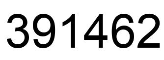 Número 391462 imagen negro