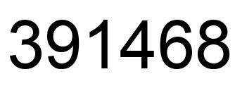 Number 391468 black image