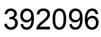 Número 392096 imagen negro