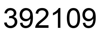 Número 392109 imagen negro