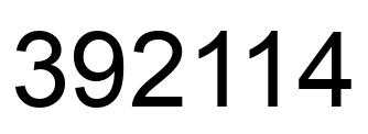 Número 392114 imagen negro
